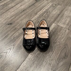 Black Patent Leather Kids Shoes